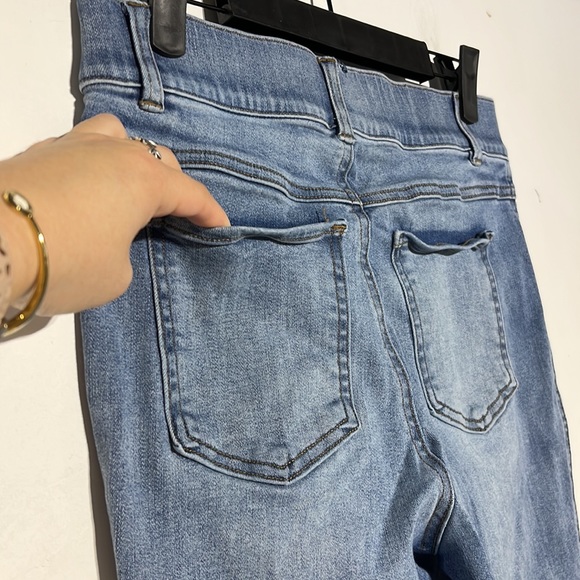 SPANX Light Vintage Wash High Rise Ankle Skinny Jeans Size Medium - Picture 8 of 10